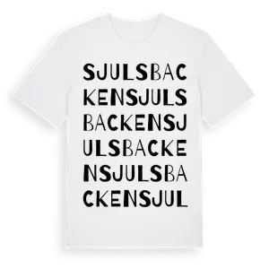 Sjulsbacken ordlek t-shirt – ekologisk bomull t-shirt från Pinshirt