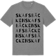 Mid Heather Gray t-shirt med Skafsbäcken ordlek t-shirt