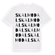 White t-shirt med Skalmodal ordlek t-shirt