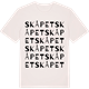 Vintage White t-shirt med Skåpet ordlek t-shirt