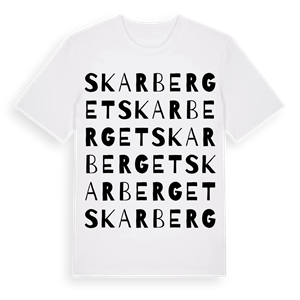 Skarberget ordlek t-shirt – ekologisk bomull t-shirt från Pinshirt