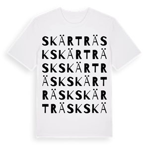 Skärträsk ordlek t-shirt – ekologisk bomull t-shirt från Pinshirt