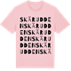 Pink Cotton t-shirt med Skärudden ordlek t-shirt