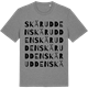 Mid Heather Gray t-shirt med Skärudden ordlek t-shirt