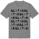Mid Heather Gray t-shirt med Skatan ordlek t-shirt