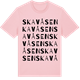 Pink Cotton t-shirt med Skavåsen ordlek t-shirt