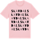 Pink Cotton t-shirt med Skavdal ordlek t-shirt