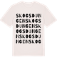 Vintage White t-shirt med Skogsdungen ordlek t-shirt