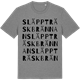 Mid Heather Gray t-shirt med Släppträskbrännan ordlek t-shirt
