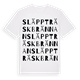 Släppträskbrännan ordlek t-shirt