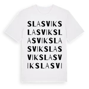 Slasvik ordlek t-shirt – ekologisk bomull t-shirt från Pinshirt