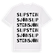 Slipstensjön ordlek t-shirt