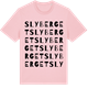 Pink Cotton t-shirt med Slyberget ordlek t-shirt