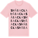Pink Cotton t-shirt med Småbacka ordlek t-shirt