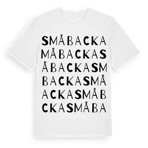 Småbacka ordlek t-shirt – ekologisk bomull t-shirt från Pinshirt