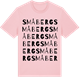 Pink Cotton t-shirt med Småberg ordlek t-shirt