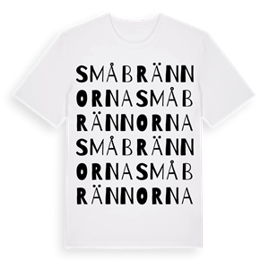 Småbrännorna ordlek t-shirt – ekologisk bomull t-shirt från Pinshirt