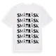 White t-shirt med Småträsk ordlek t-shirt
