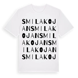 Smilakojan ordlek t-shirt – ekologisk bomull t-shirt från Pinshirt