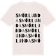 Vintage White t-shirt med Smörlunda ordlek t-shirt