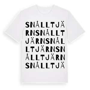 Snålltjärn ordlek t-shirt – ekologisk bomull t-shirt från Pinshirt