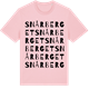 Pink Cotton t-shirt med Snårberget ordlek t-shirt