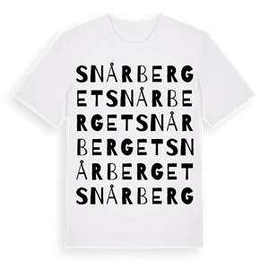 Snårberget ordlek t-shirt – ekologisk bomull t-shirt från Pinshirt