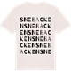 Vintage White t-shirt med Snebacken ordlek t-shirt