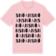 Pink Cotton t-shirt med Snöan ordlek t-shirt