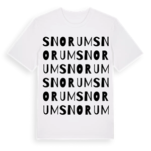 Snorum ordlek t-shirt – ekologisk bomull t-shirt från Pinshirt