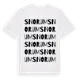 White t-shirt med Snorum ordlek t-shirt