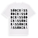 White t-shirt med Söderås ordlek t-shirt