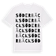 White t-shirt med Söderbäck ordlek t-shirt