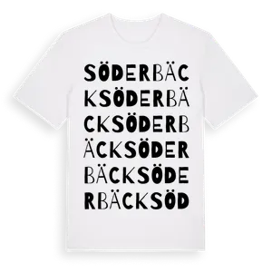 Söderbäck ordlek t-shirt – ekologisk bomull t-shirt från Pinshirt