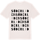 Vintage White t-shirt med Söderliden ordlek t-shirt
