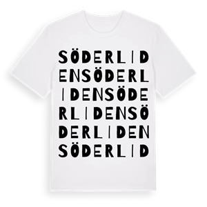 Söderliden ordlek t-shirt – ekologisk bomull t-shirt från Pinshirt