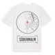 White t-shirt med Södermalm t-shirt