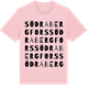 Pink Cotton t-shirt med Södra Bergfors ordlek t-shirt