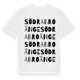 White t-shirt med Södra Broänge ordlek t-shirt