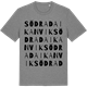 Mid Heather Gray t-shirt med Södra Daikanvik ordlek t-shirt