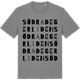 Mid Heather Gray t-shirt med Södra Degerliden ordlek t-shirt