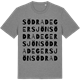 Mid Heather Gray t-shirt med Södra Degersjön ordlek t-shirt