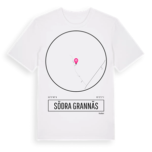 Södra Grannäs t-shirt – ekologisk bomull t-shirt från Pinshirt