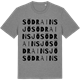 Mid Heather Gray t-shirt med Södra Insjö ordlek t-shirt
