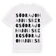 White t-shirt med Södra Johannisberg ordlek t-shirt