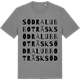 Mid Heather Gray t-shirt med Södra Lubboträsk ordlek t-shirt