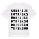 Södra Lubboträsk ordlek t-shirt