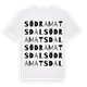 White t-shirt med Södra Matsdal ordlek t-shirt
