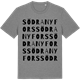 Mid Heather Gray t-shirt med Södra Nyfors ordlek t-shirt