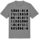 Mid Heather Gray t-shirt med Södra Olofsberg ordlek t-shirt